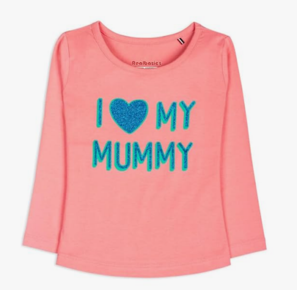 Long-Sleeve Cotton T-Shirt – Peach Pink