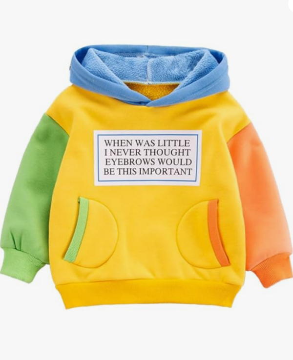 Kids' Color-Block Quote Hoodie