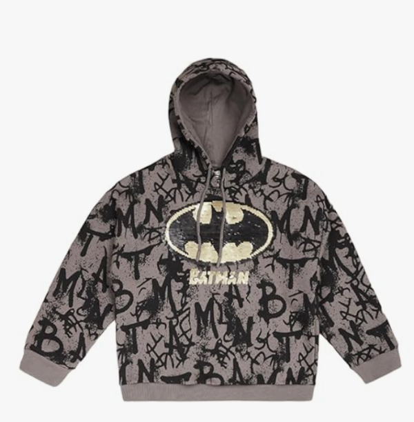 Men's Batman Urban Graffiti Oversized Hoodie